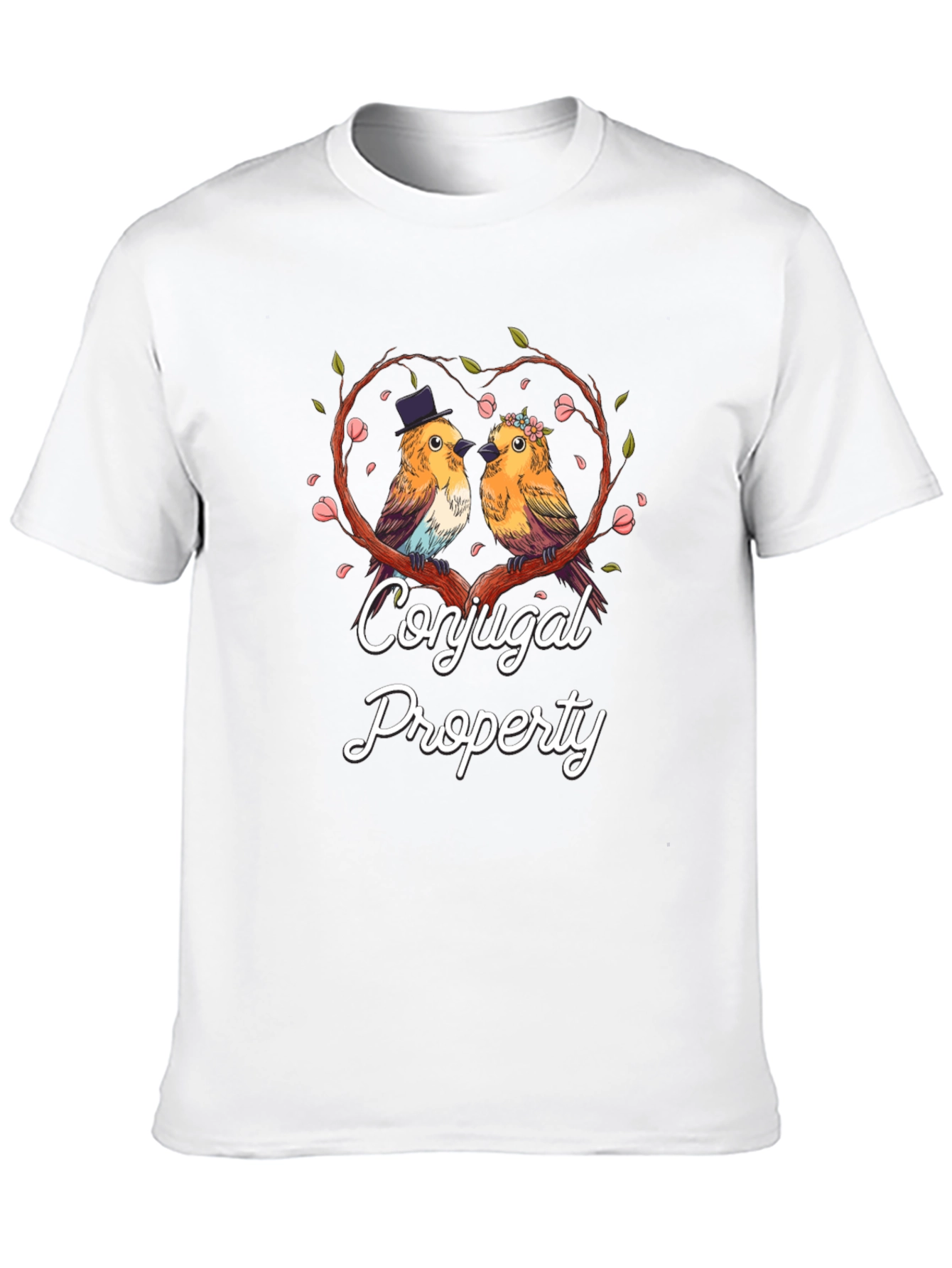 Conjugal Property Birds T-Shirt