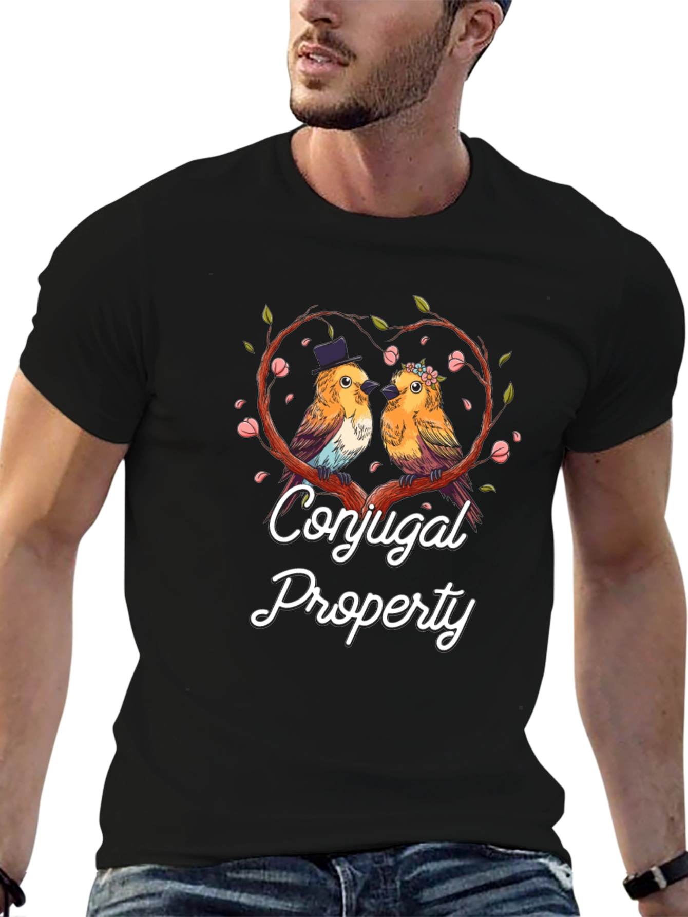 Conjugal Property Birds T-Shirt