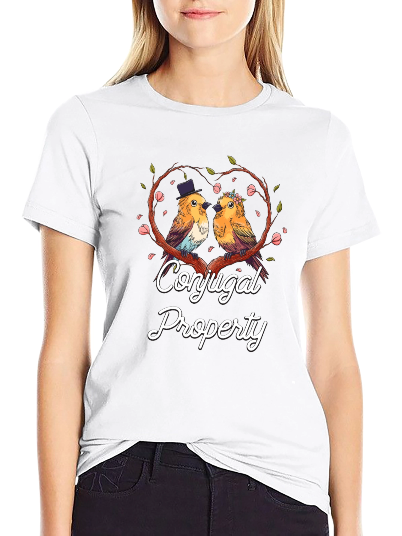 Conjugal Property Birds T-Shirt