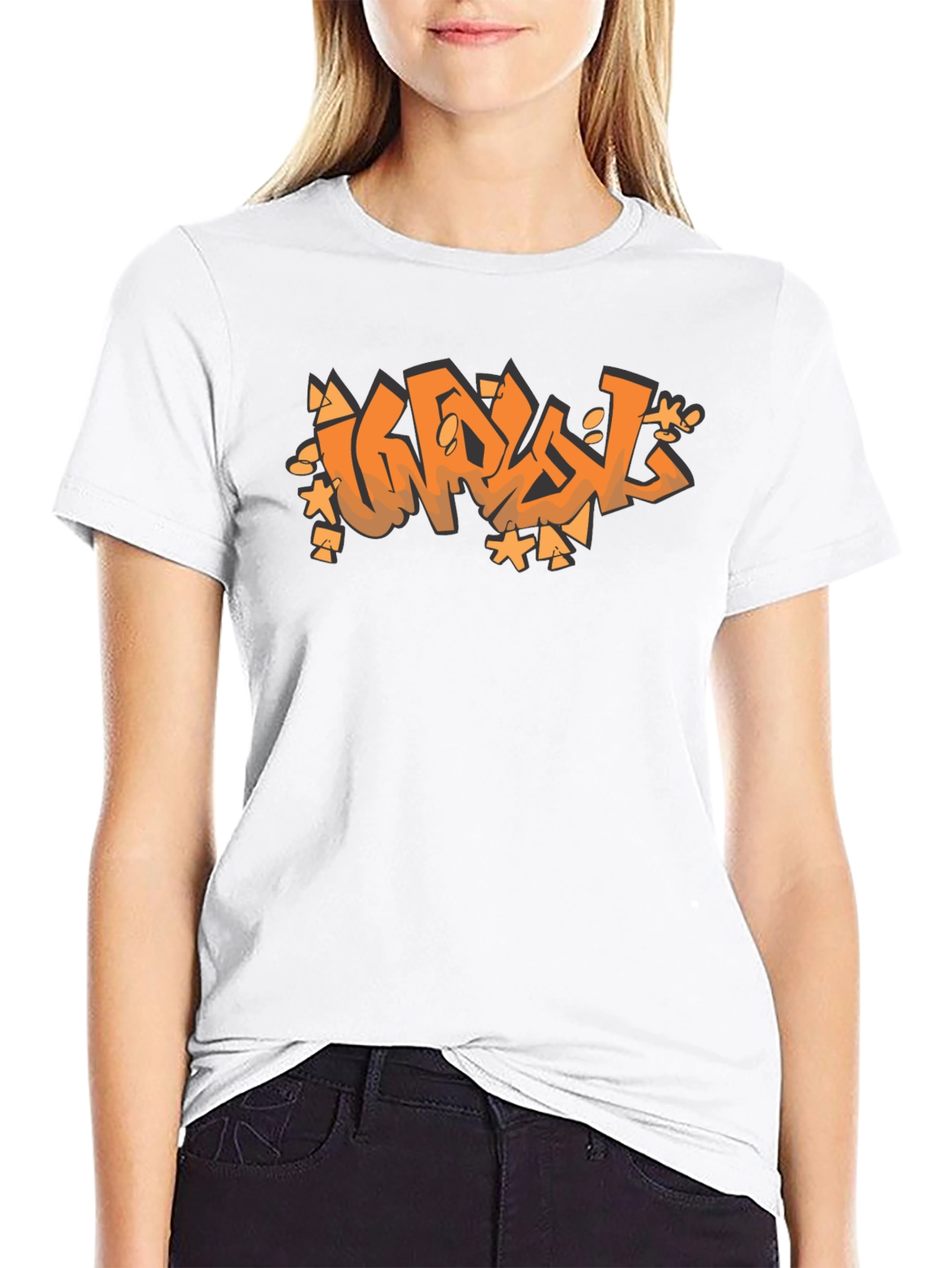 Graffiti Graphic Black T-Shirt