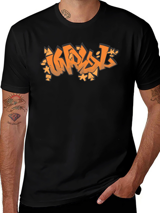 Graffiti Graphic Black T-Shirt