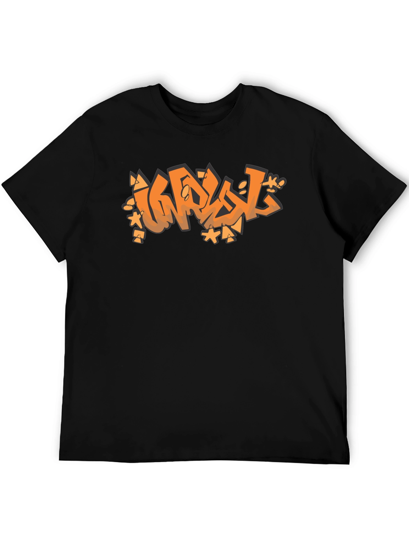 Graffiti Graphic Black T-Shirt