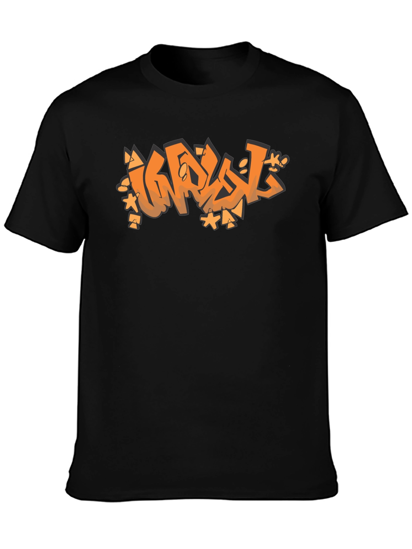 Graffiti Graphic Black T-Shirt