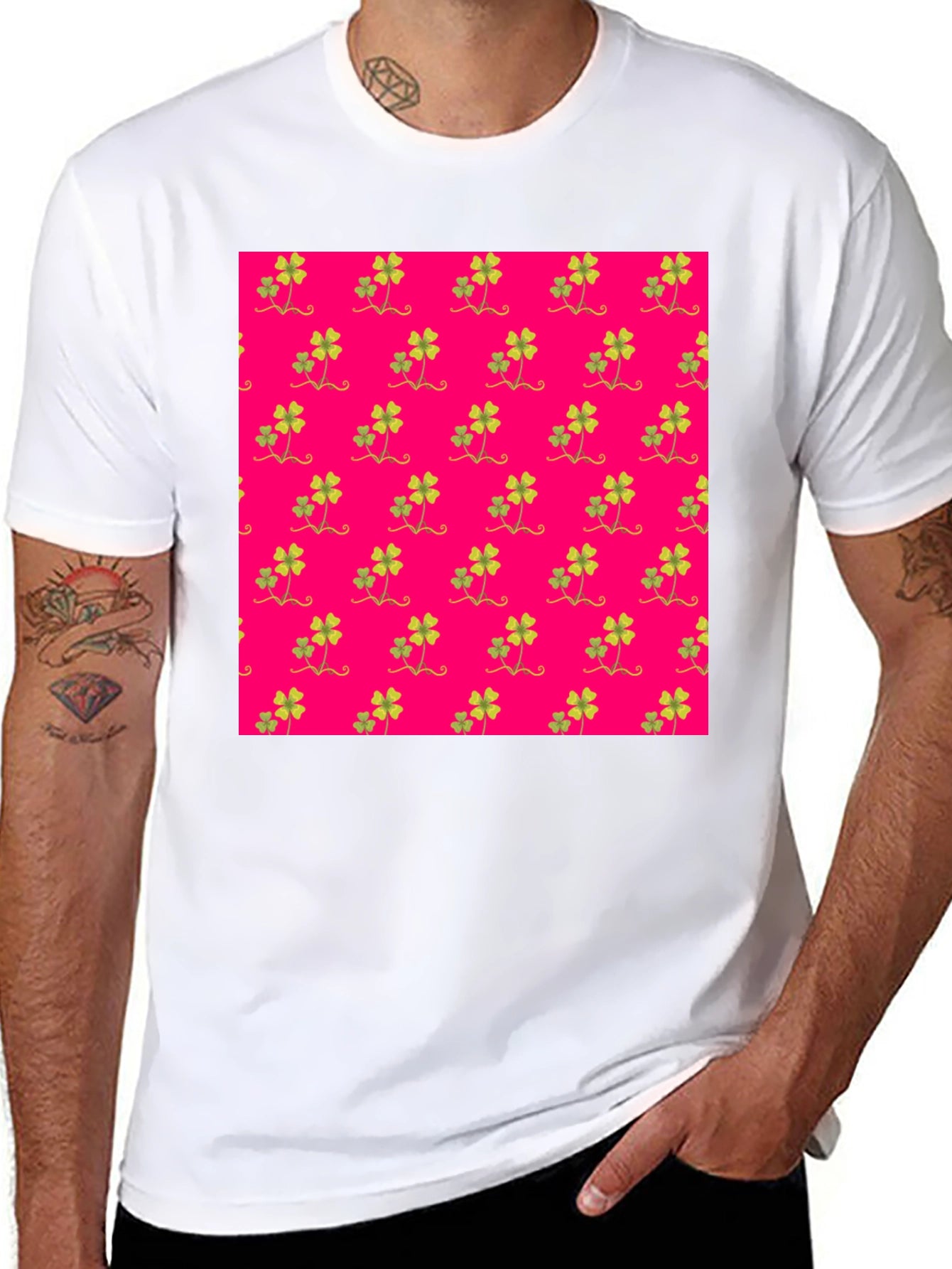 Clover Pattern T-Shirt