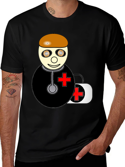 Cartoon Doctor T-Shirt - Medical Humor