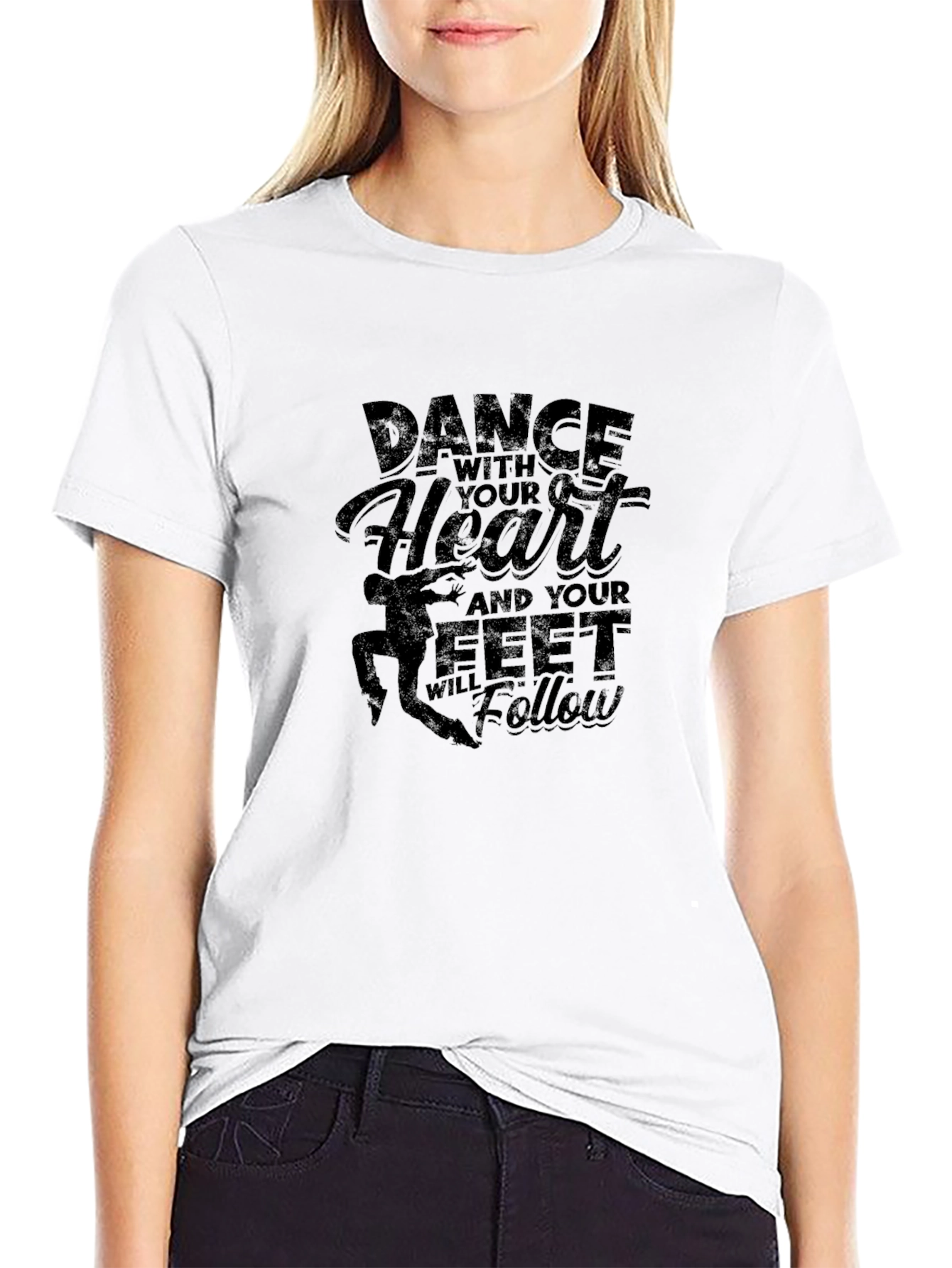 Dance with Your Heart Black T-Shirt