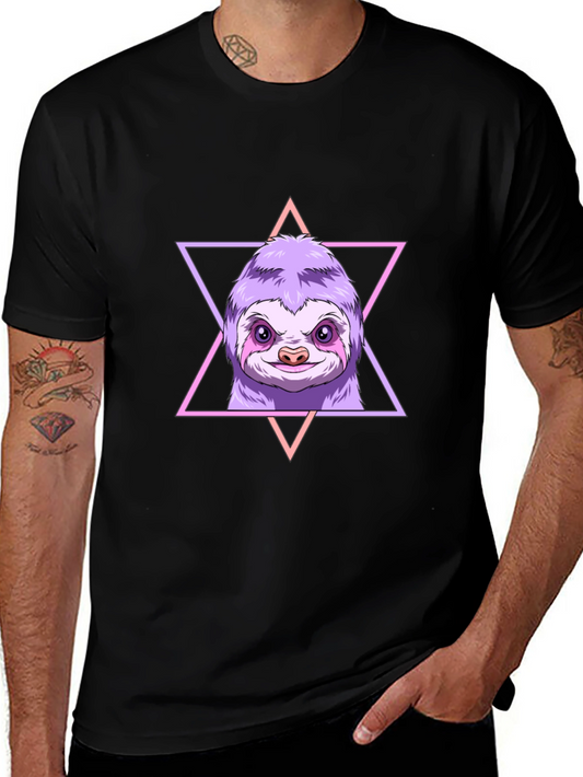 Sloth Graphic Tee - Relaxed Style