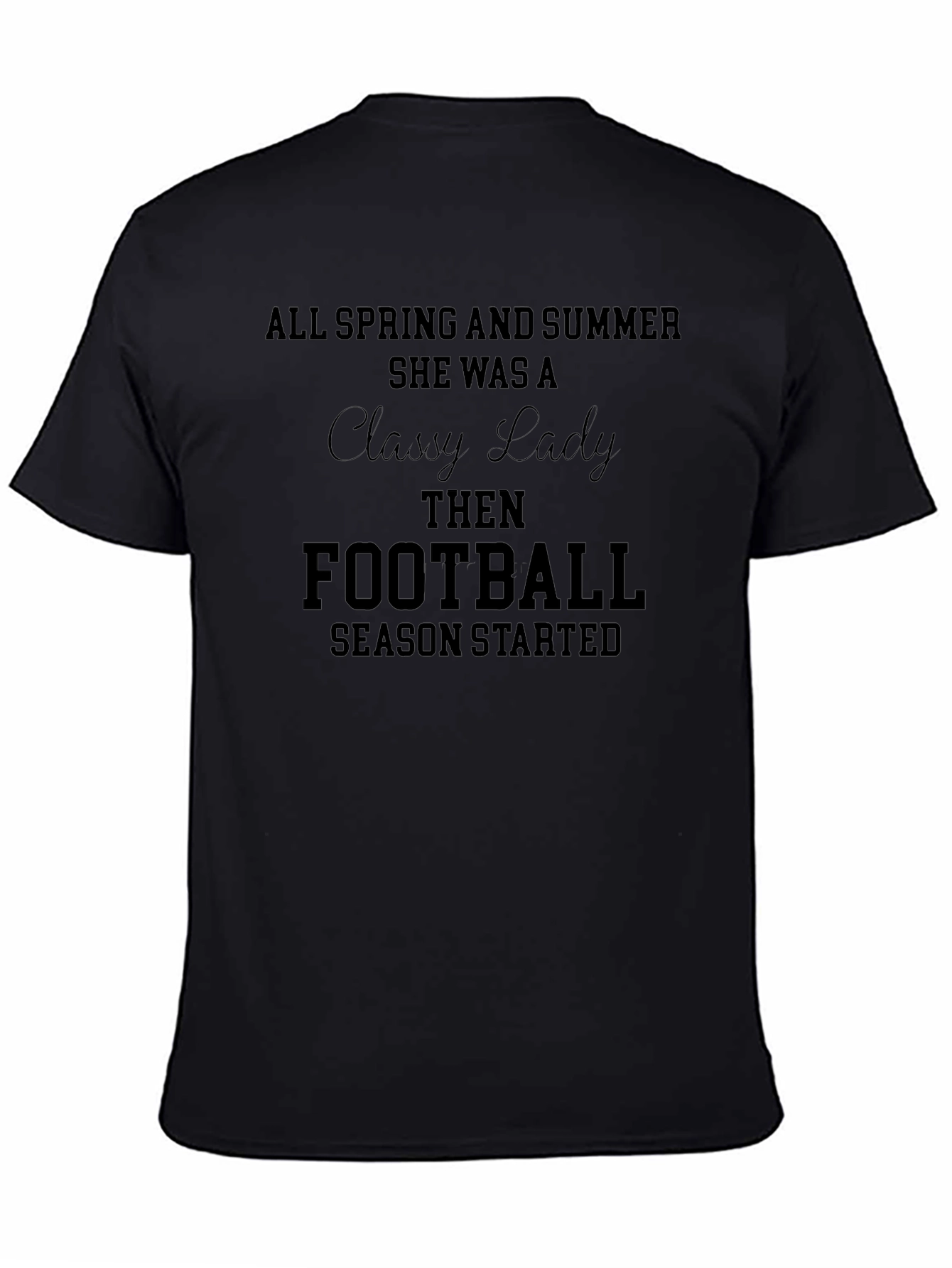 Classy Lady Football Season T-Shirt