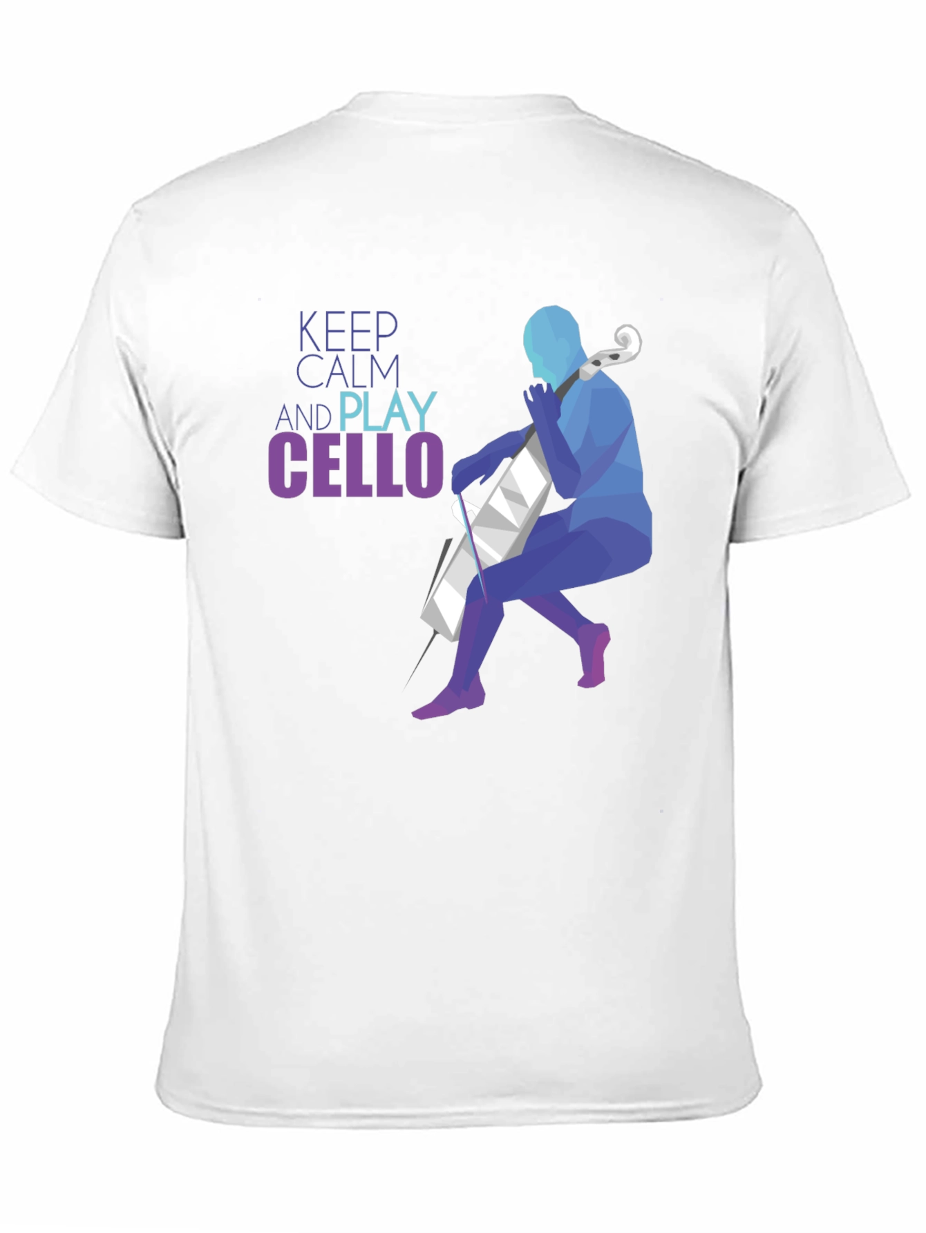 Keep Calm and Play Cello Graphic T-Shirt