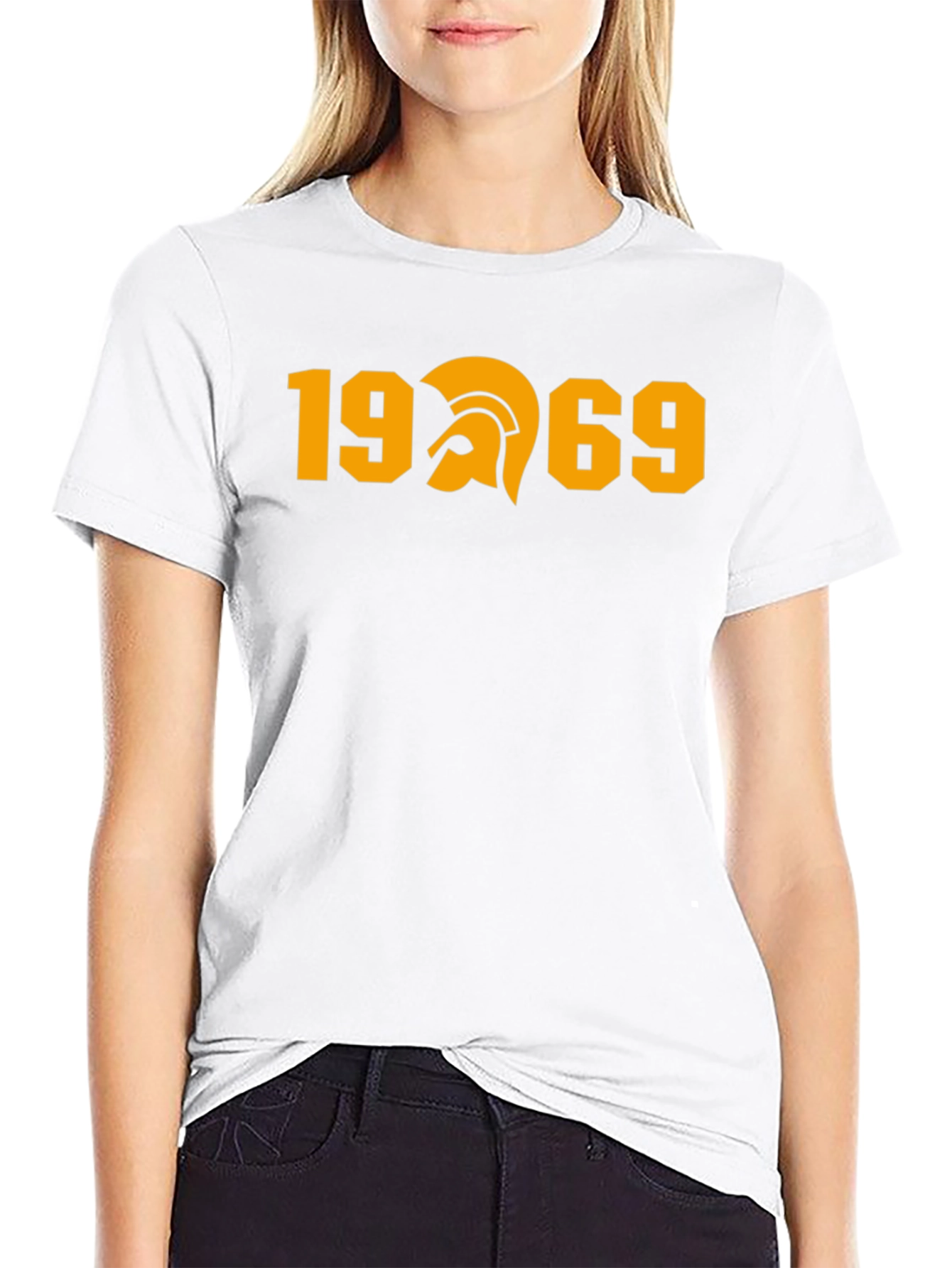 1969 Trojan Helmet Graphic Tee - Black