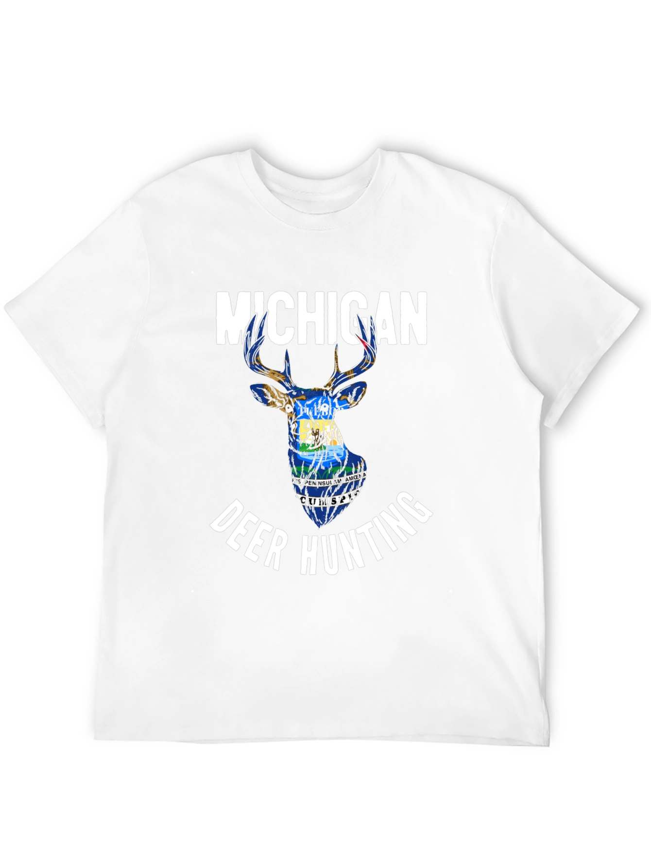 Michigan Deer Hunting Black T-Shirt