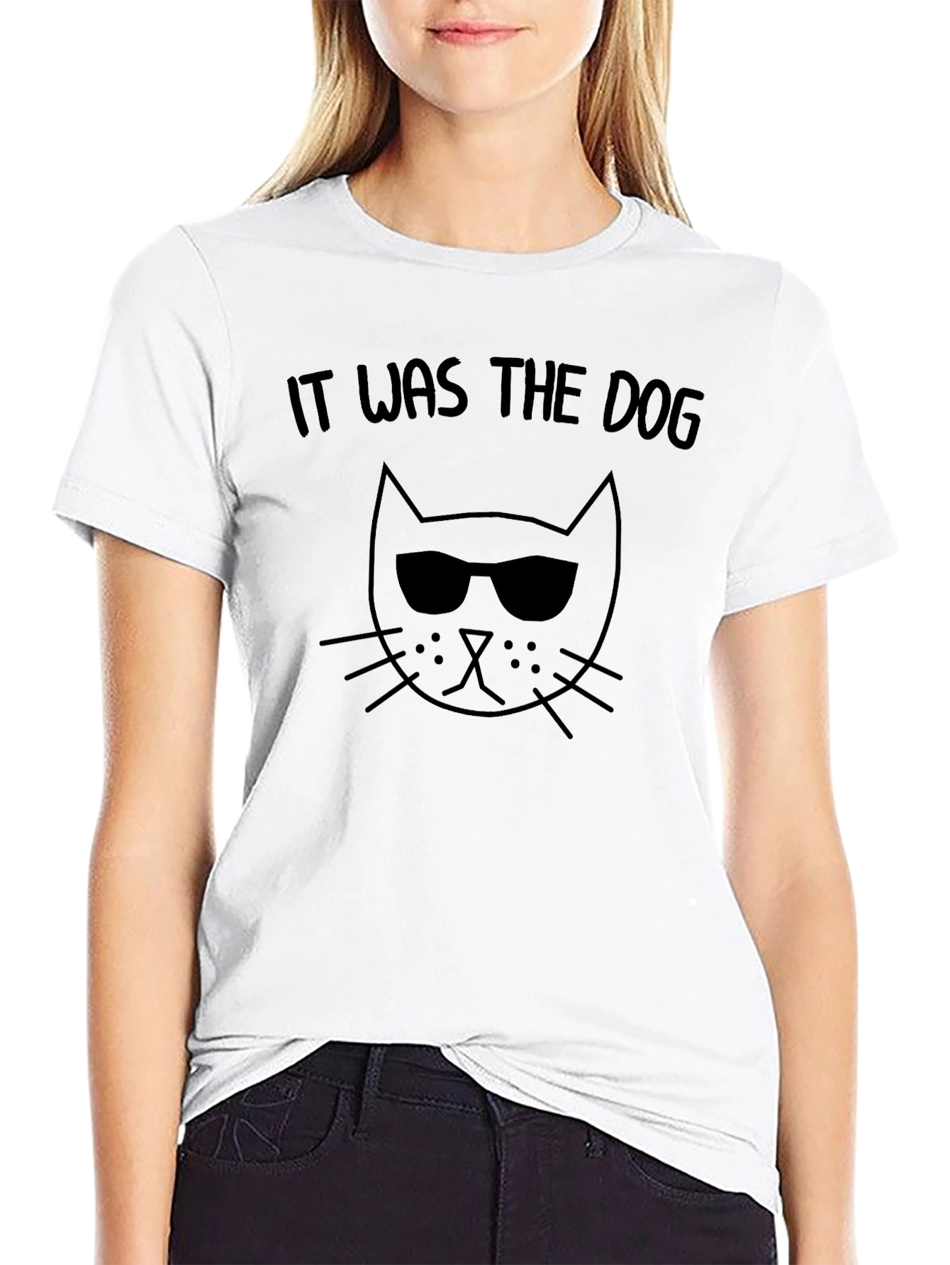 Cool Cat T-Shirt - It Was The Dog Tee