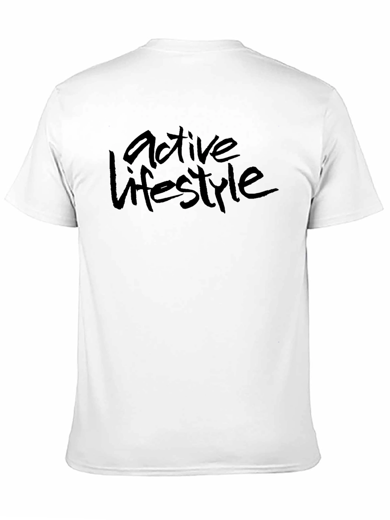 Active Lifestyle Black Graphic Tee