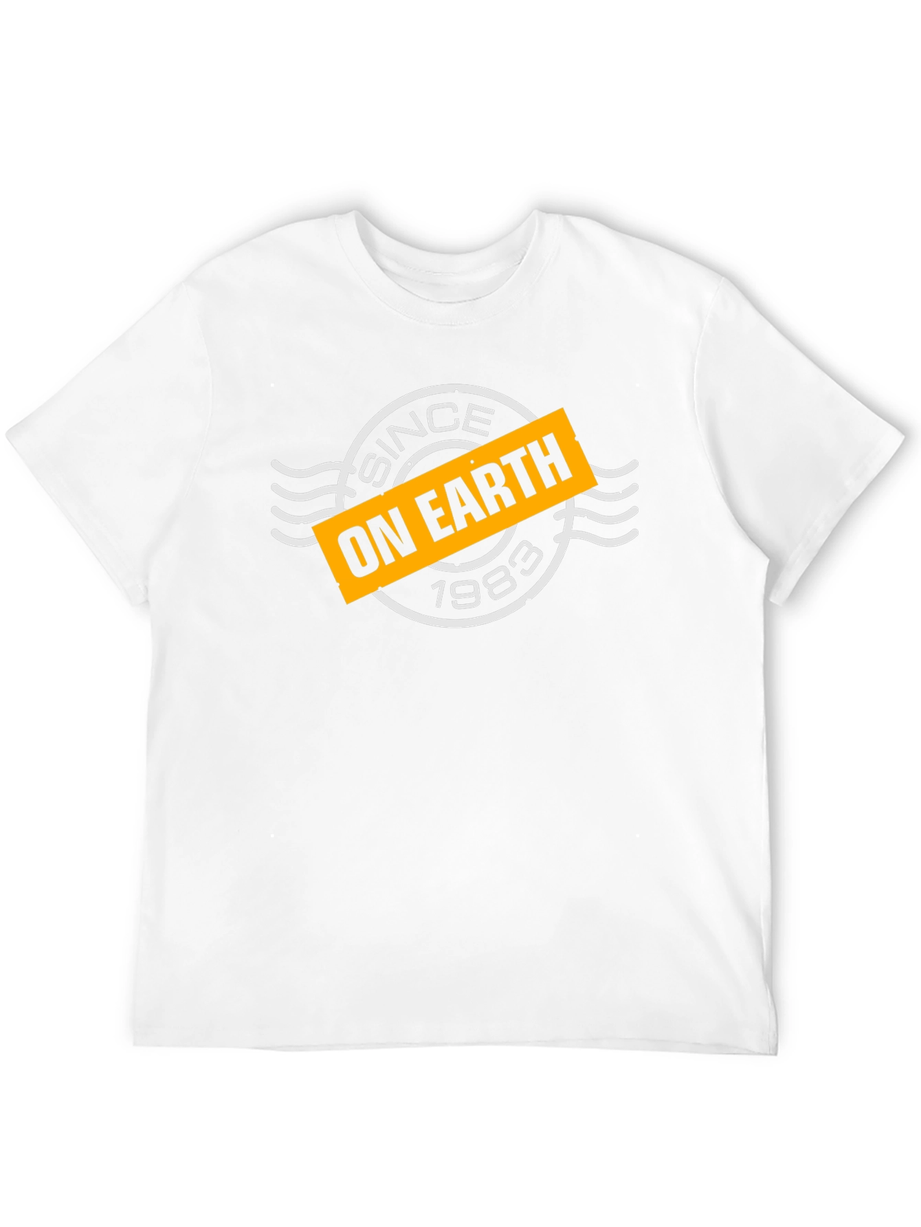 Since On Earth 1983 Black Graphic Tee
