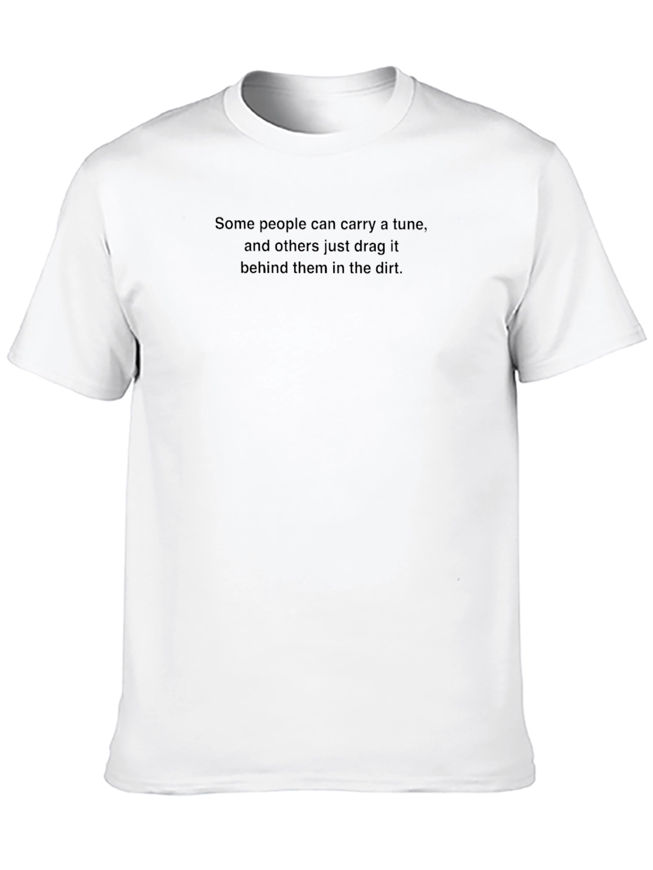 Humorous Black T-Shirt: Carry a Tune