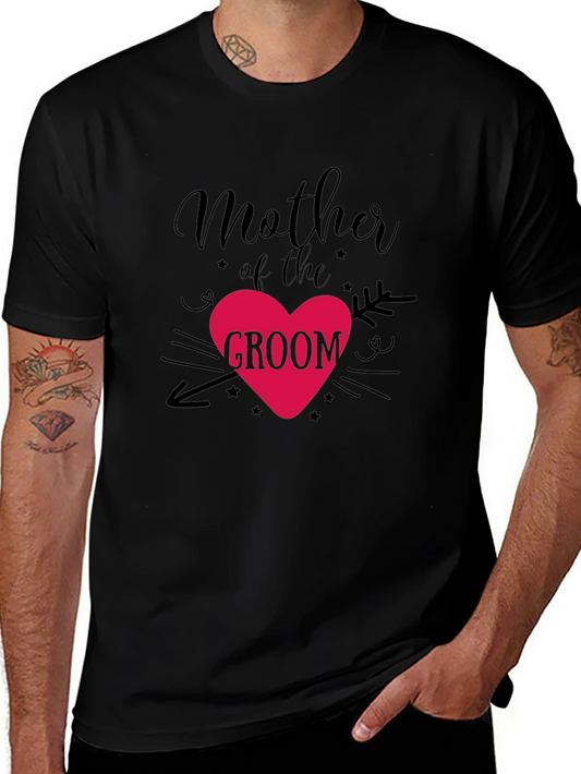 Mother of the Groom T-Shirt - Heart Design
