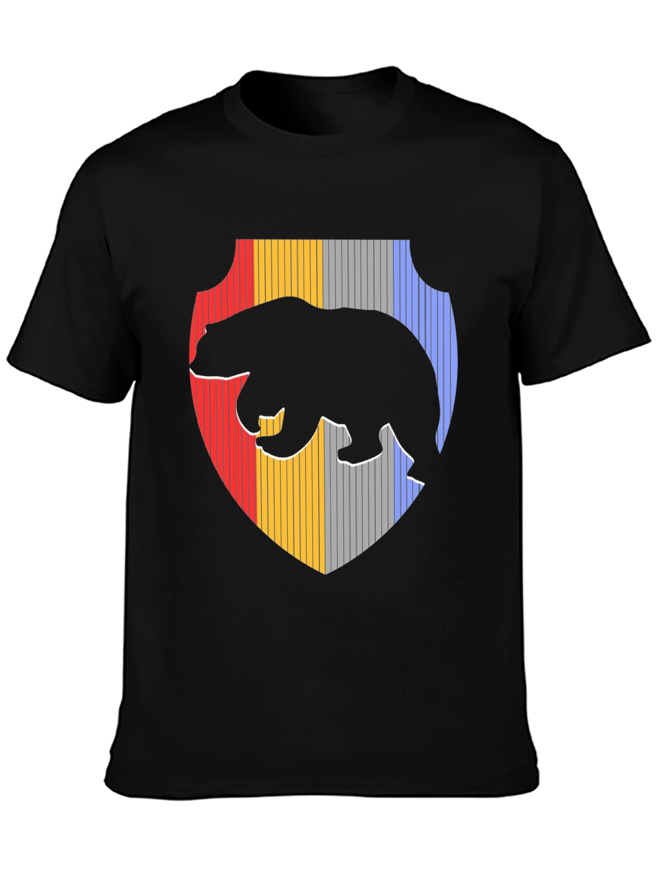 Bear Silhouette Shield Graphic Tee