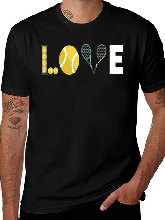 Tennis Love Graphic T-Shirt - Stylish Sporty Tee