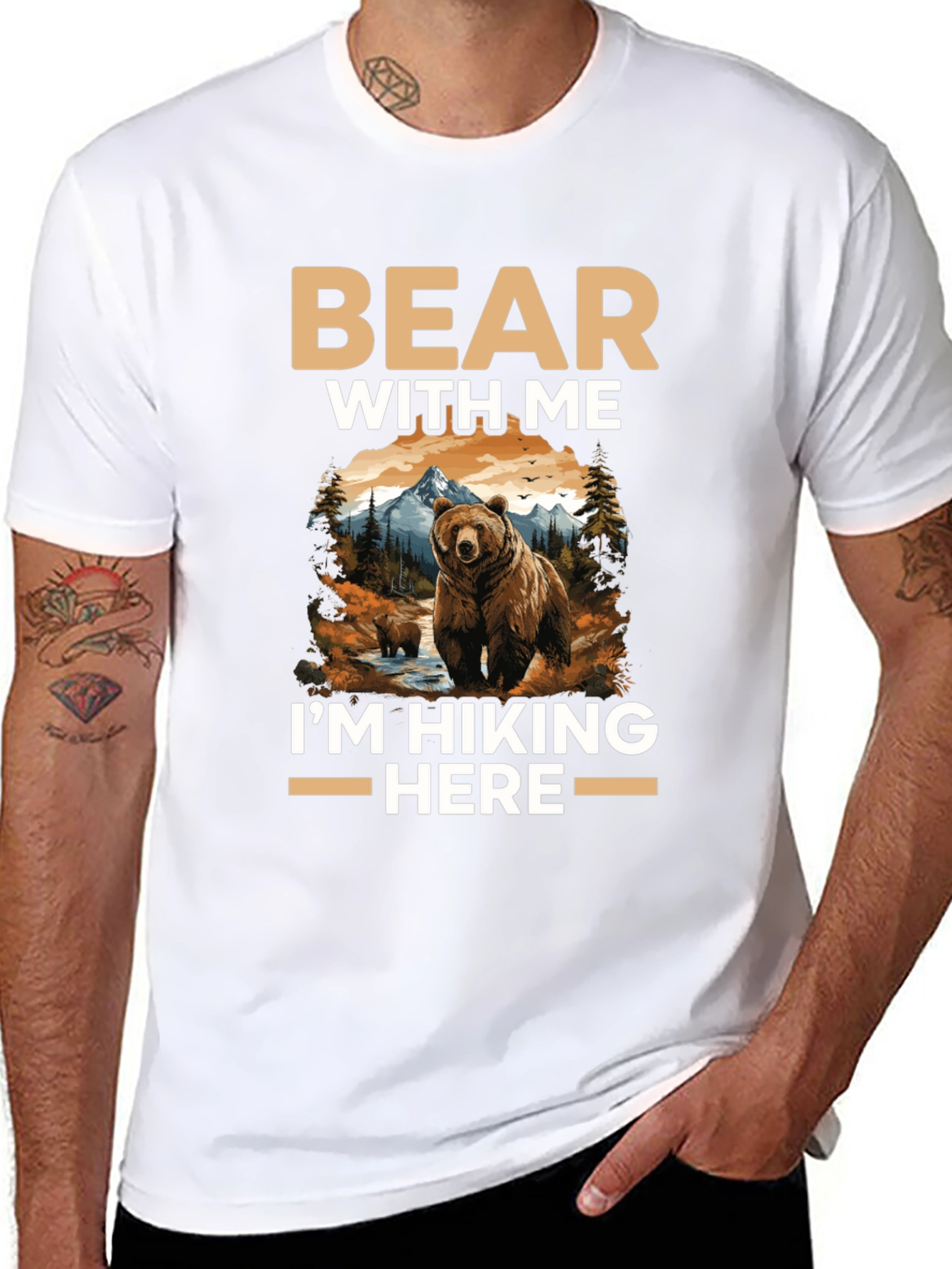Bear With Me Hiking T-Shirt