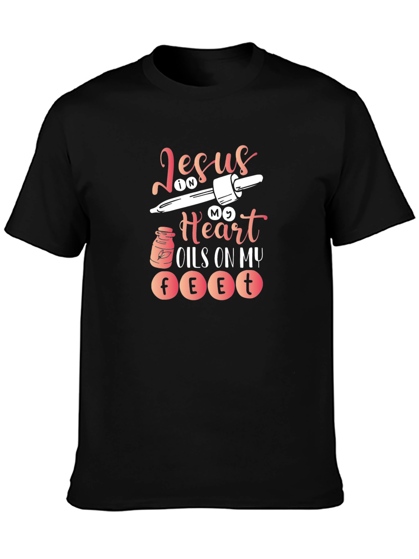Jesus in my Heart T-Shirt Christian Faith Graphic Tee