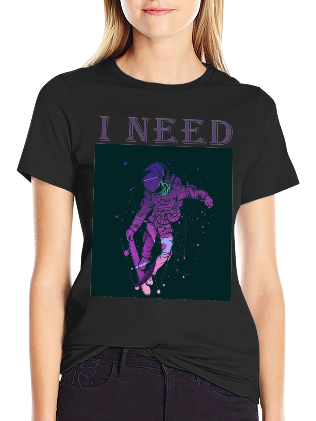 Astronaut Skateboarder T-Shirt
