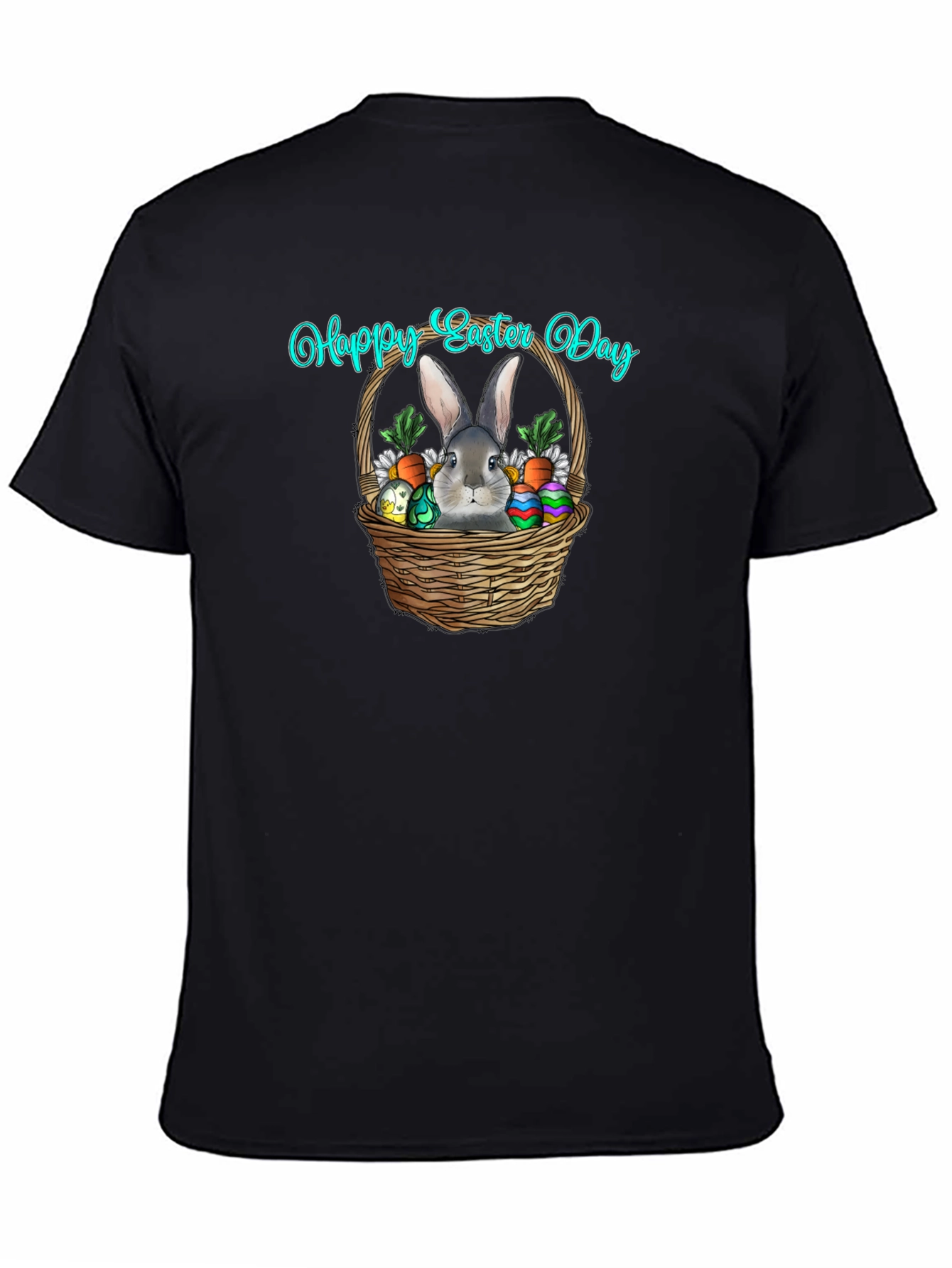 Happy Easter Day Rabbit Basket T-Shirt