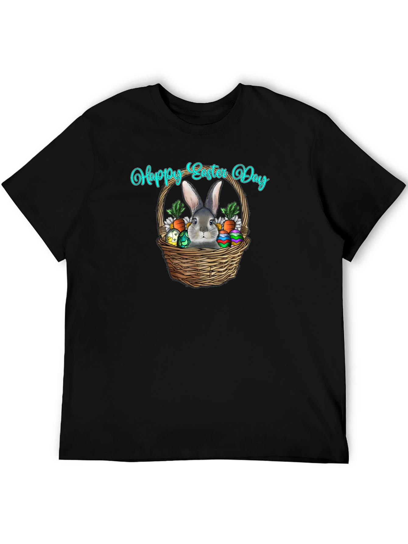 Happy Easter Day Rabbit Basket T-Shirt