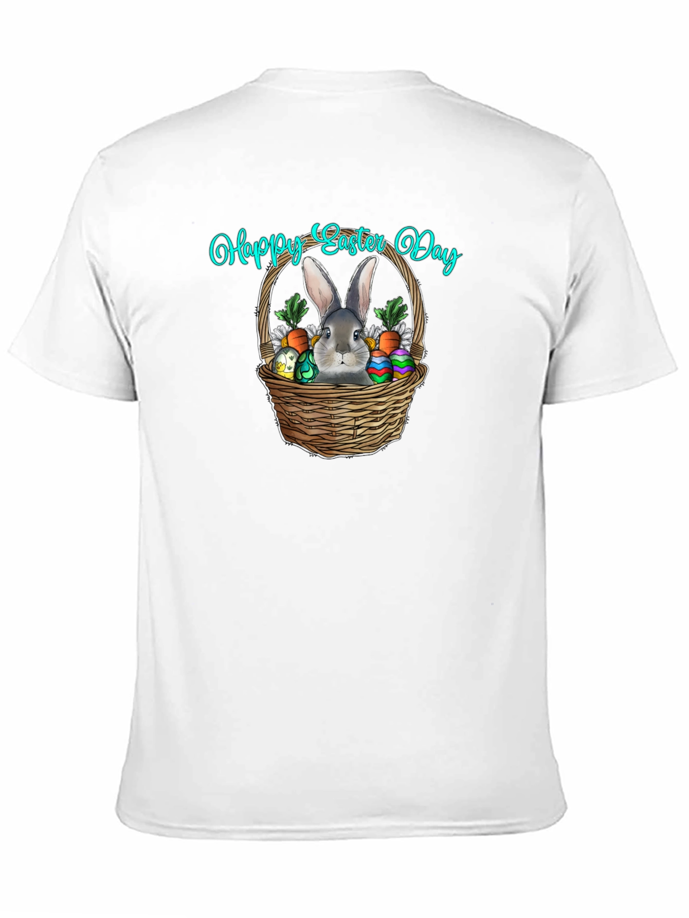 Happy Easter Day Rabbit Basket T-Shirt