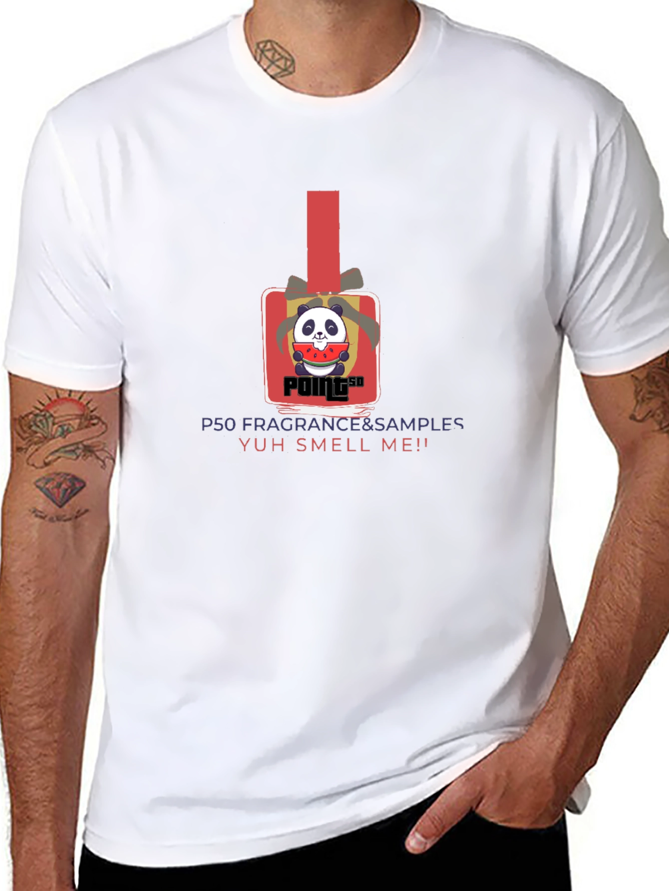 P50 Fragrance & Samples T-Shirt - Yuh Smell Me!!
