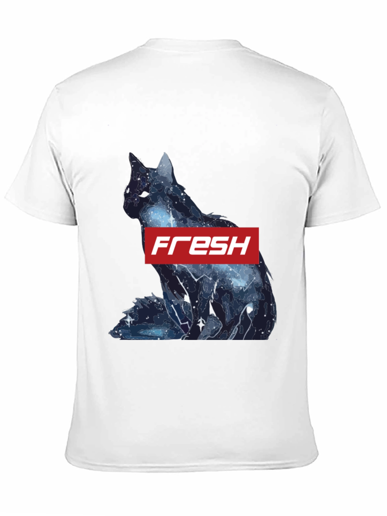 Fresh Galaxy Cat T-Shirt - Stylish Black Tee