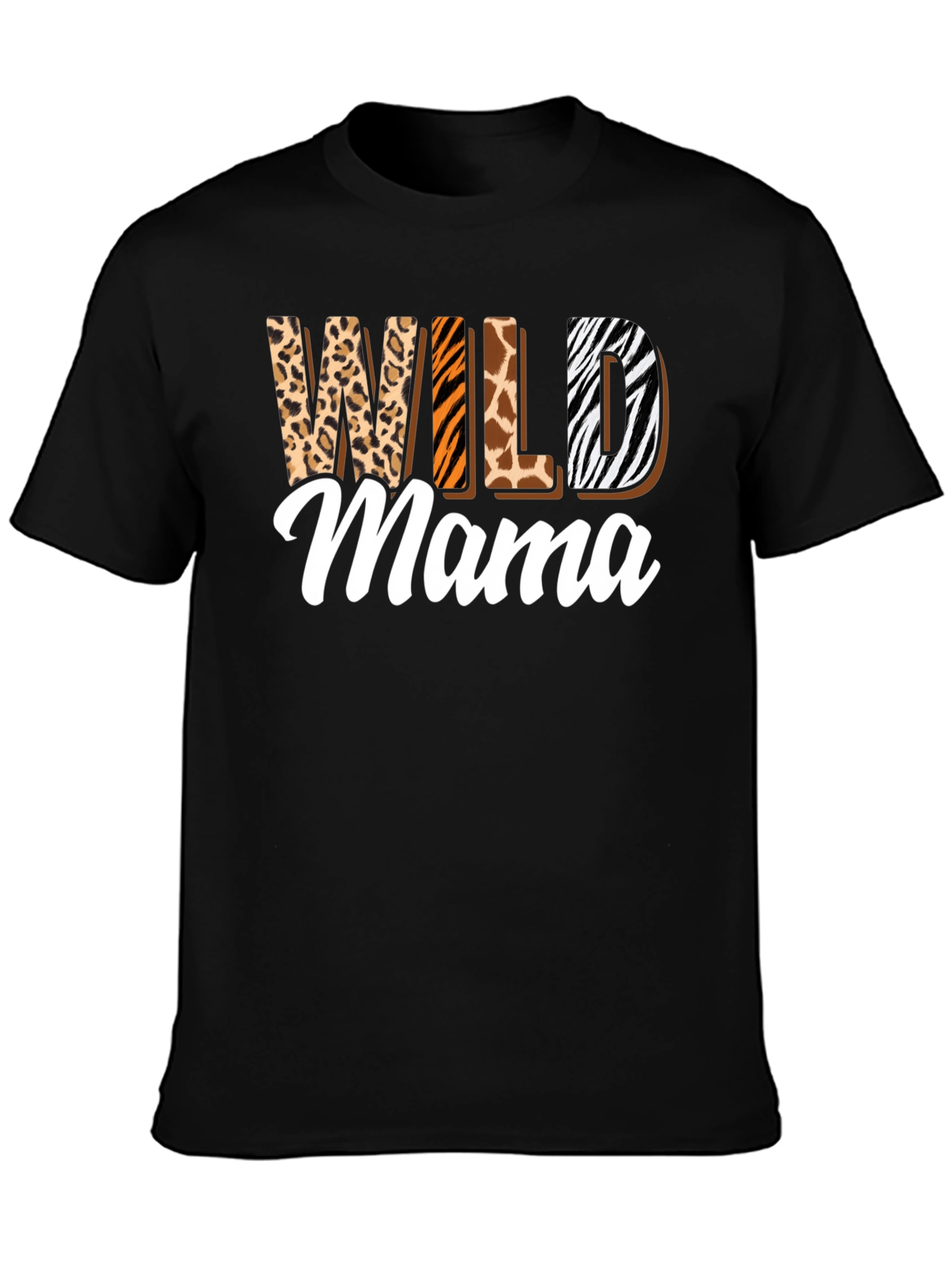 Wild Mama Animal Print Graphic T-Shirt