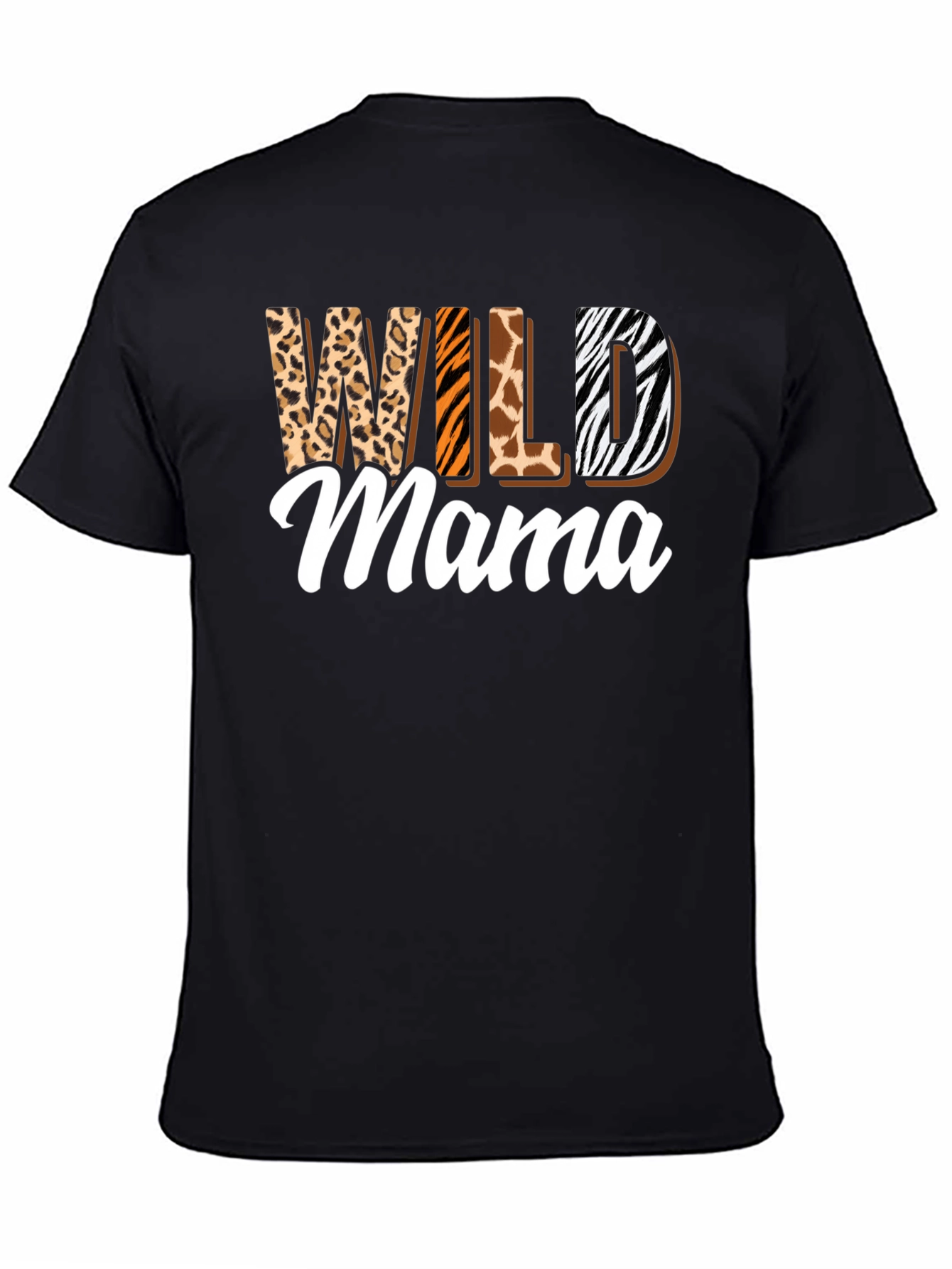 Wild Mama Animal Print Graphic T-Shirt