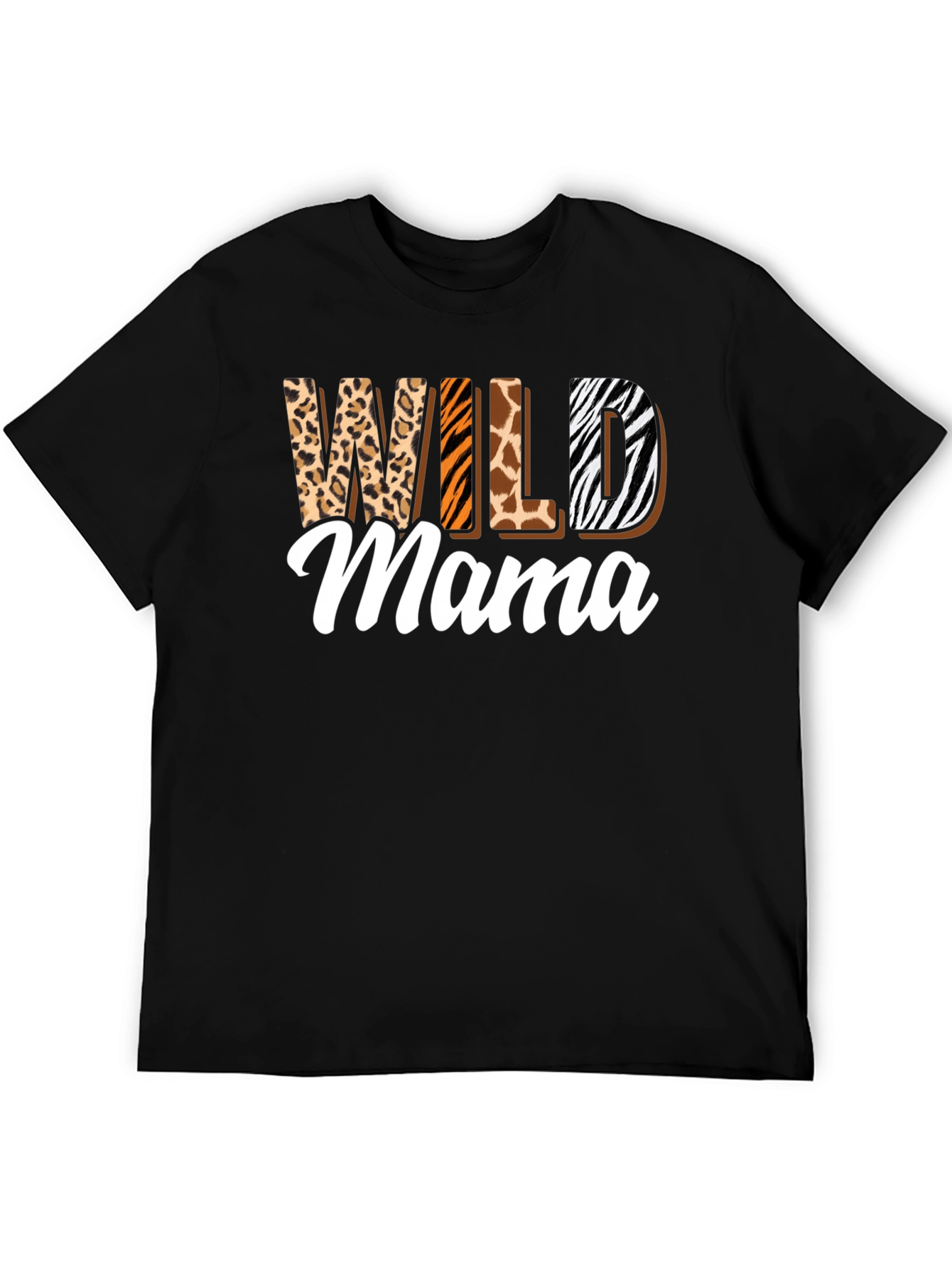 Wild Mama Animal Print Graphic T-Shirt