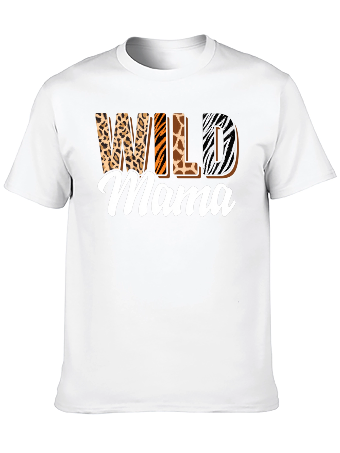 Wild Mama Animal Print Graphic T-Shirt
