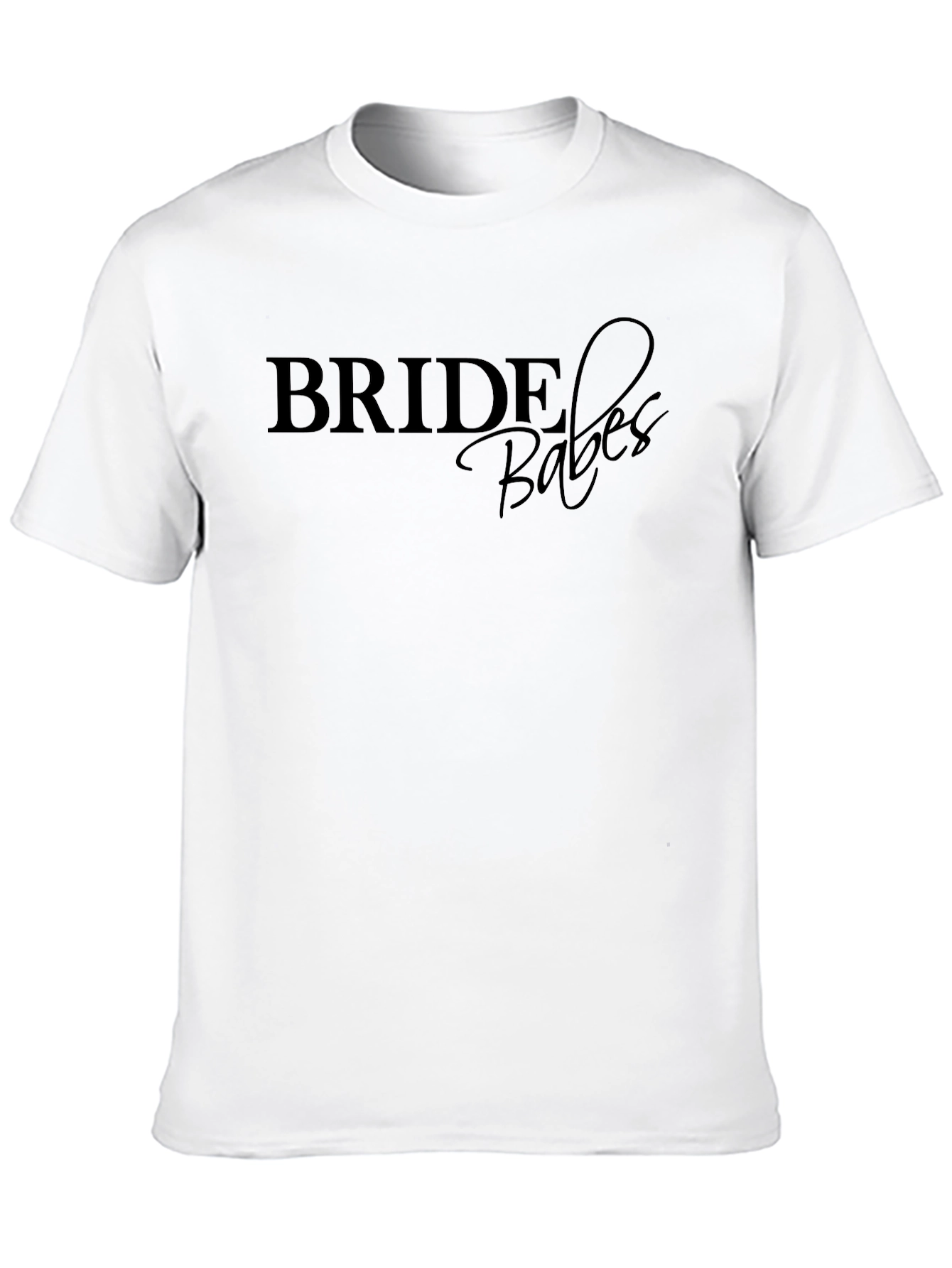 Bride Babes Black T-Shirt - Wedding Party Tee