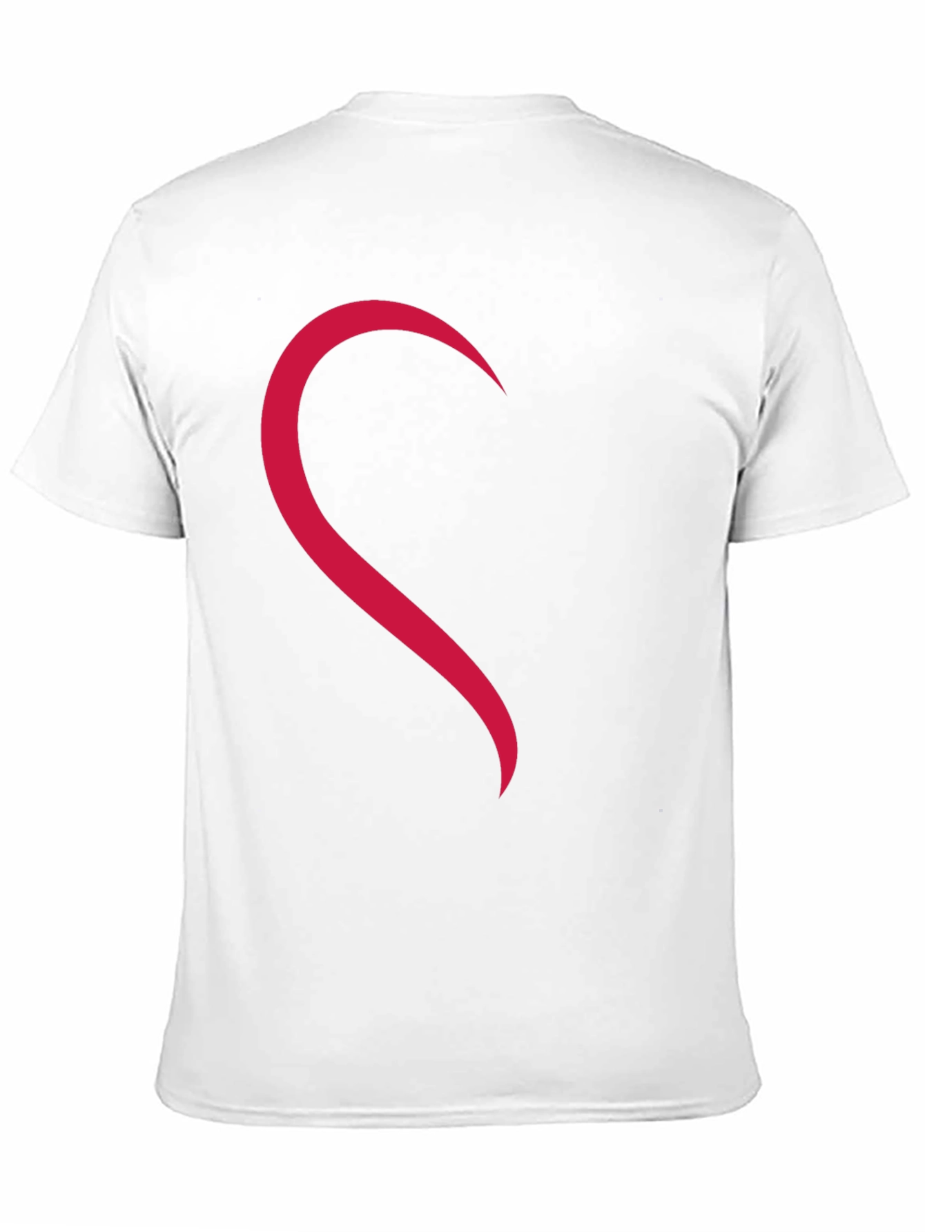 Matching Heart Half Print Tee - Black