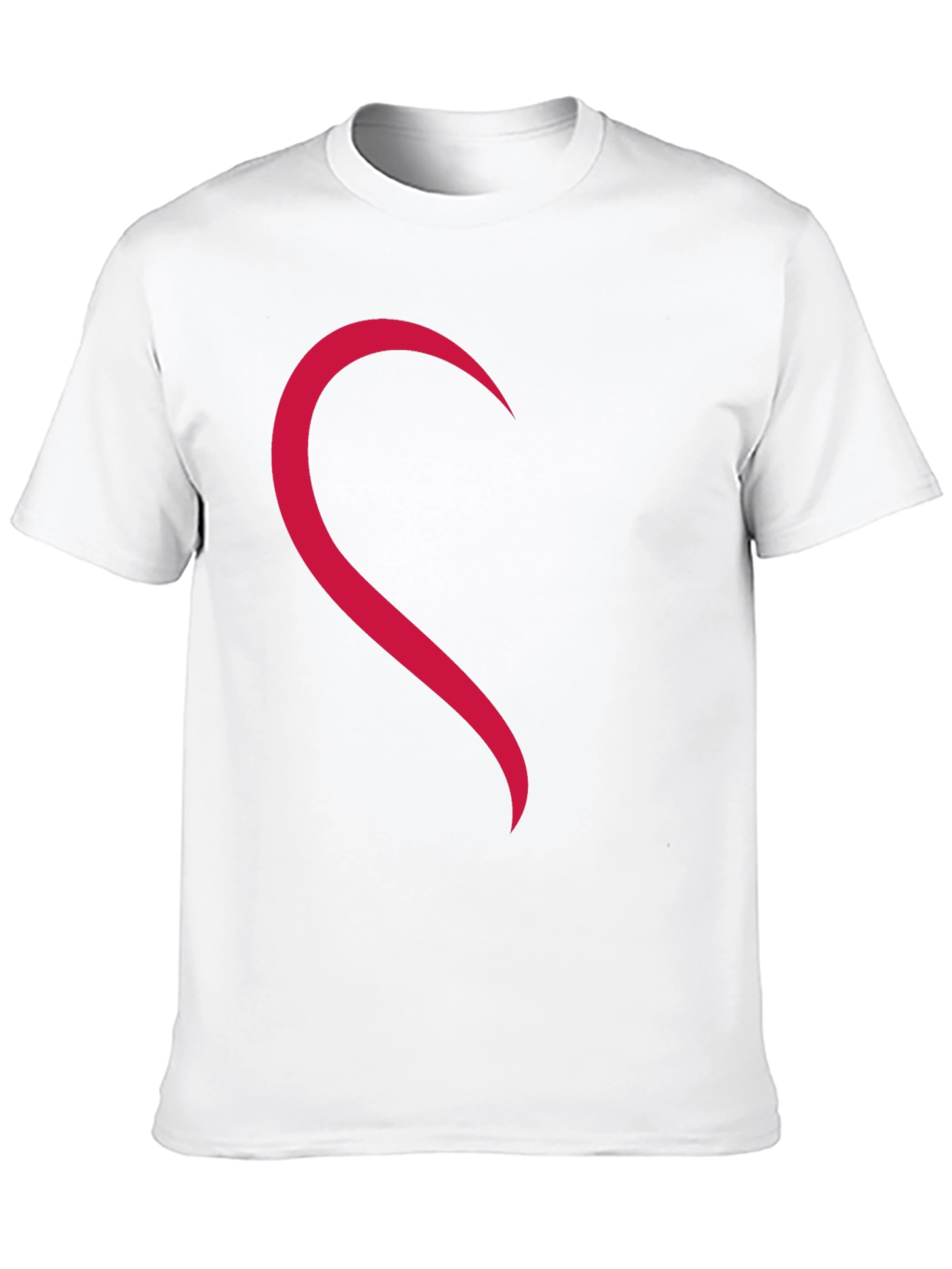 Matching Heart Half Print Tee - Black