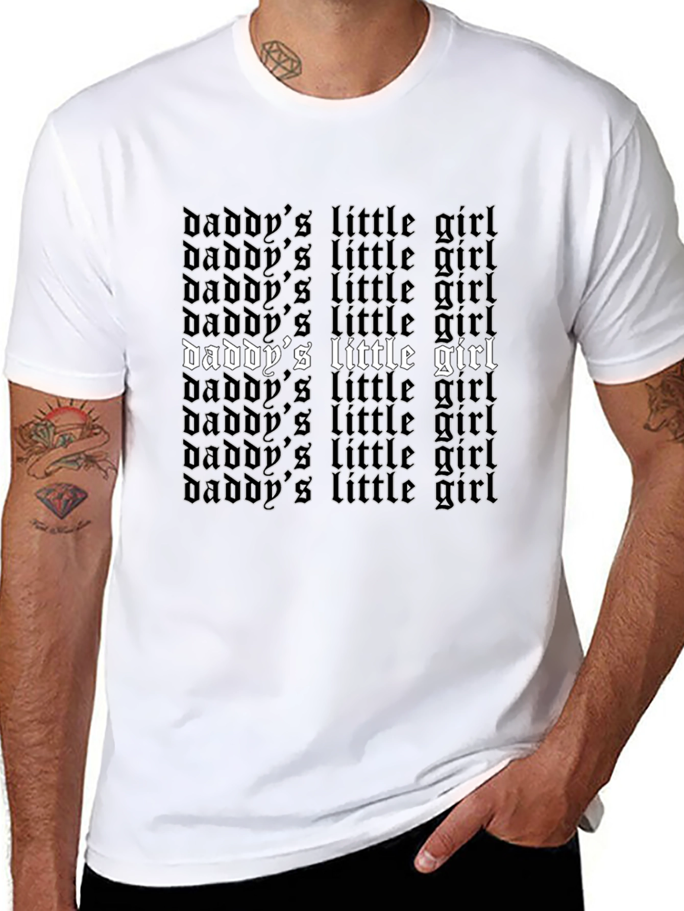 Daddys Little Girl Graphic T-Shirt
