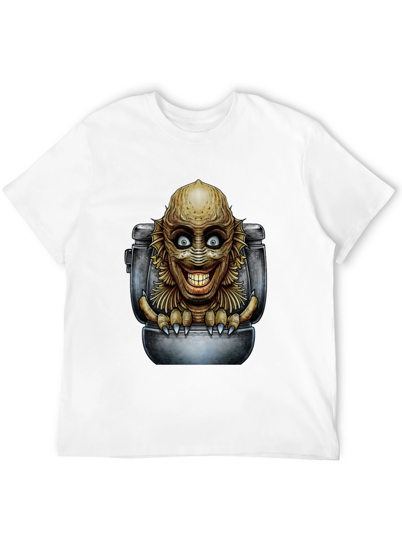 Creature Toilet Humor T-Shirt - Black