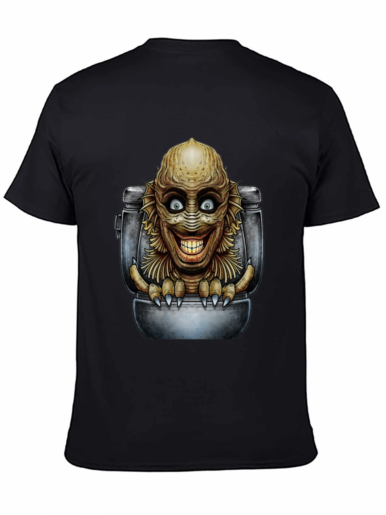 Creature Toilet Humor T-Shirt - Black