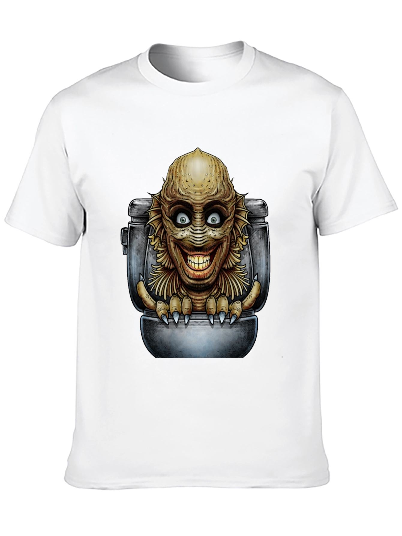 Creature Toilet Humor T-Shirt - Black