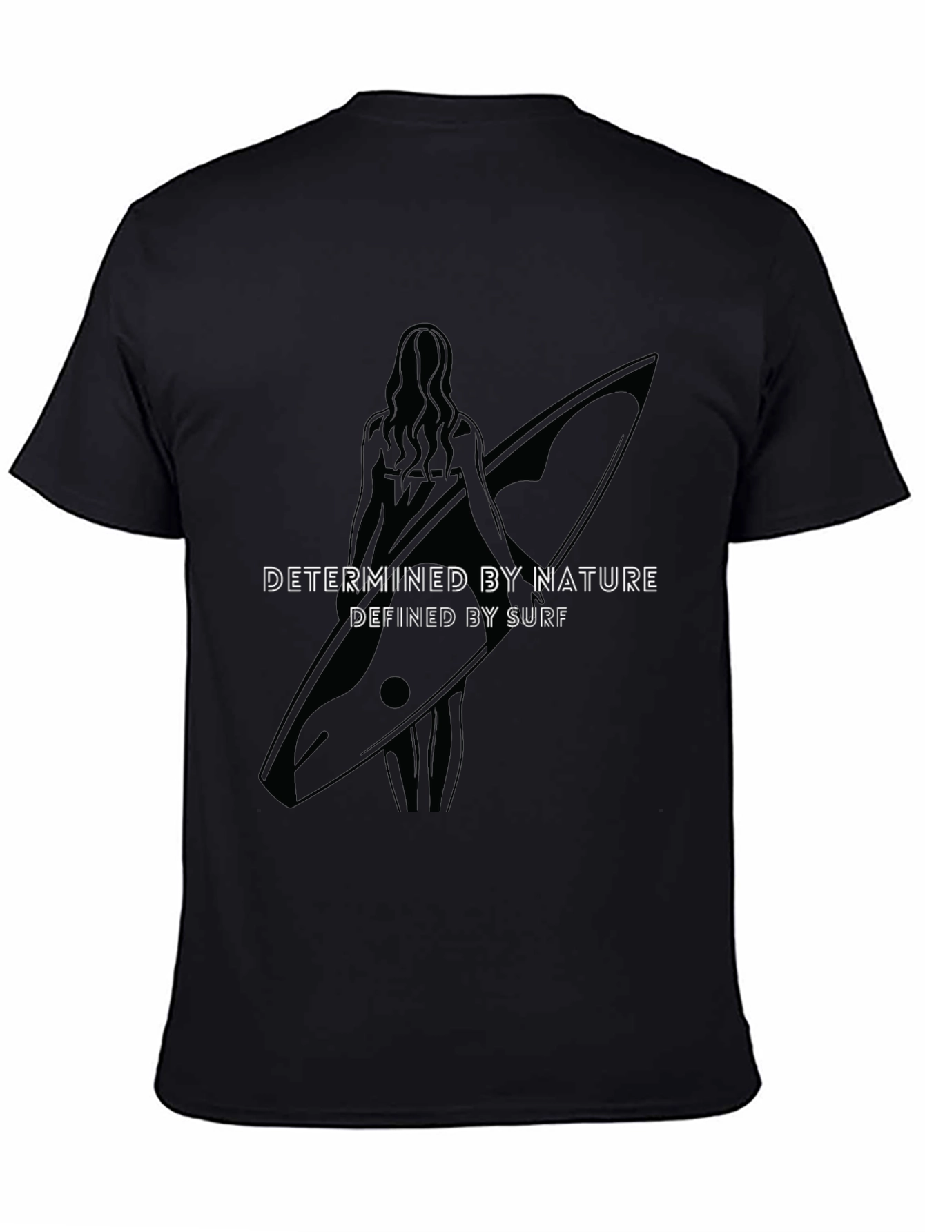 Surfboard Graphic Tee: Determined by Nature