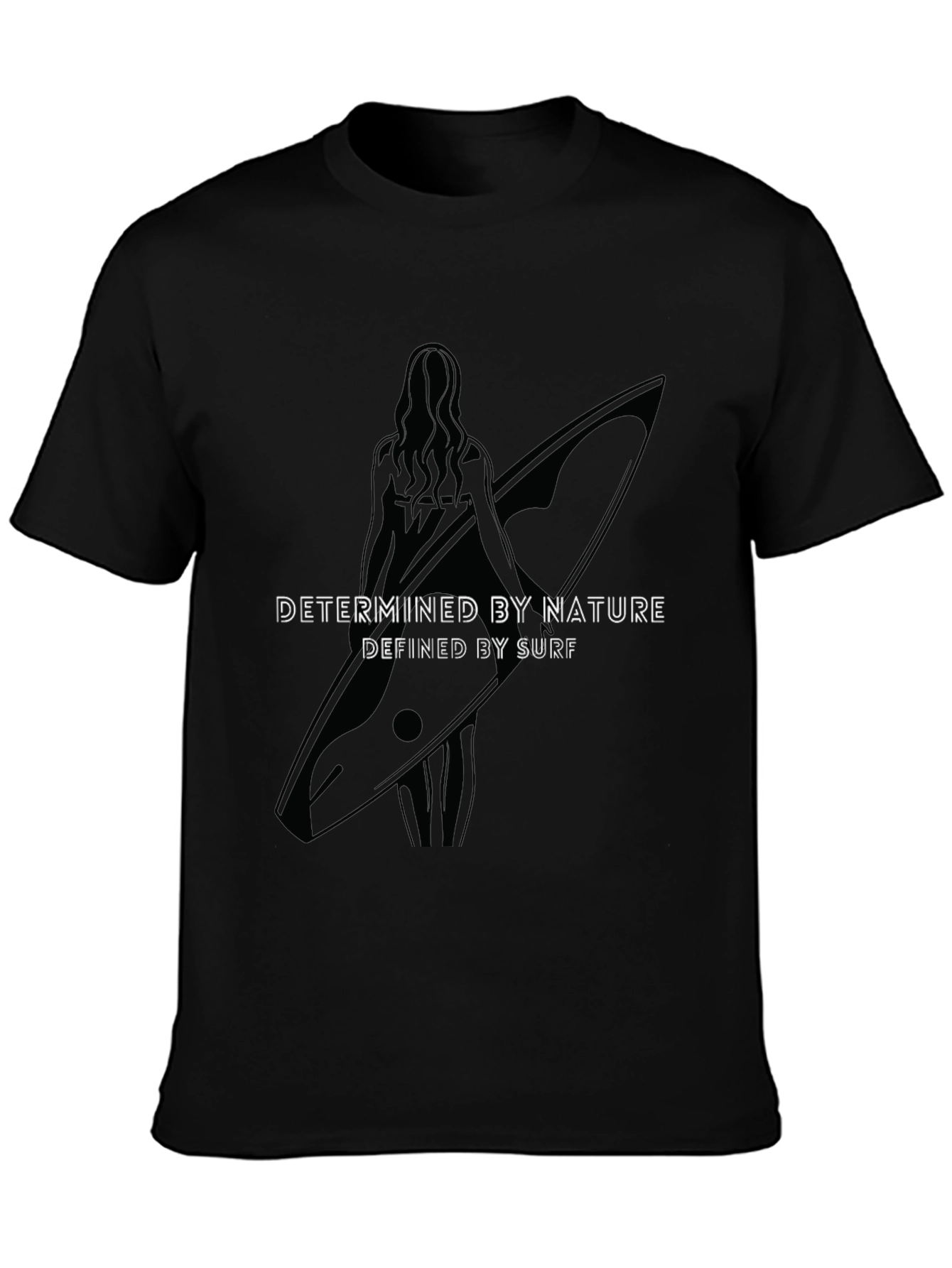 Surfboard Graphic Tee: Determined by Nature