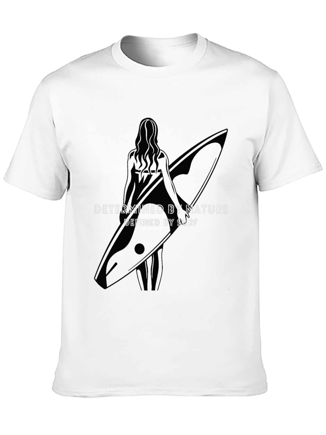 Surfboard Graphic Tee: Determined by Nature