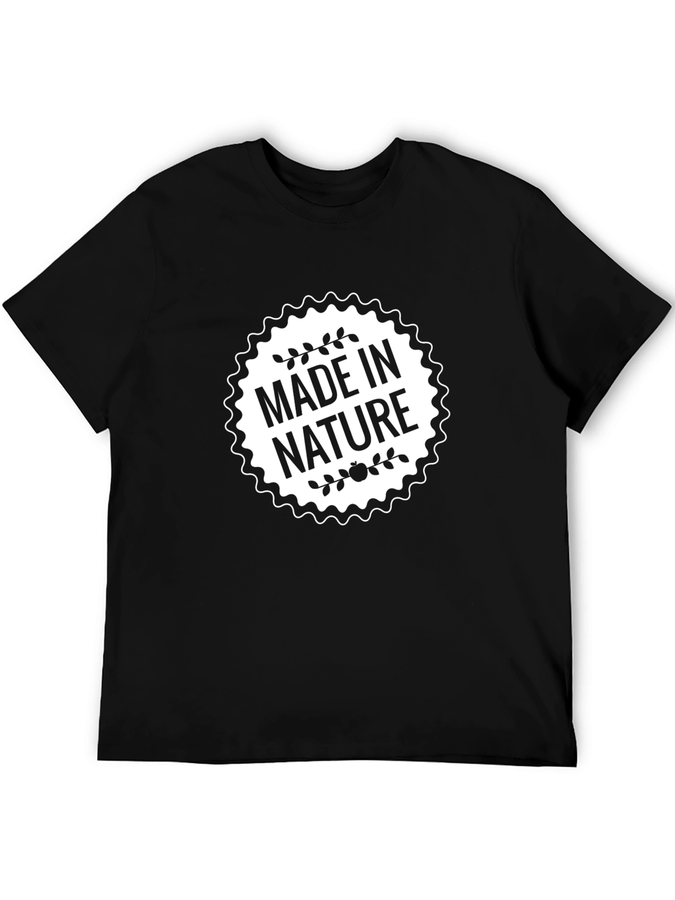 Made in Nature Black Graphic T-Shirt