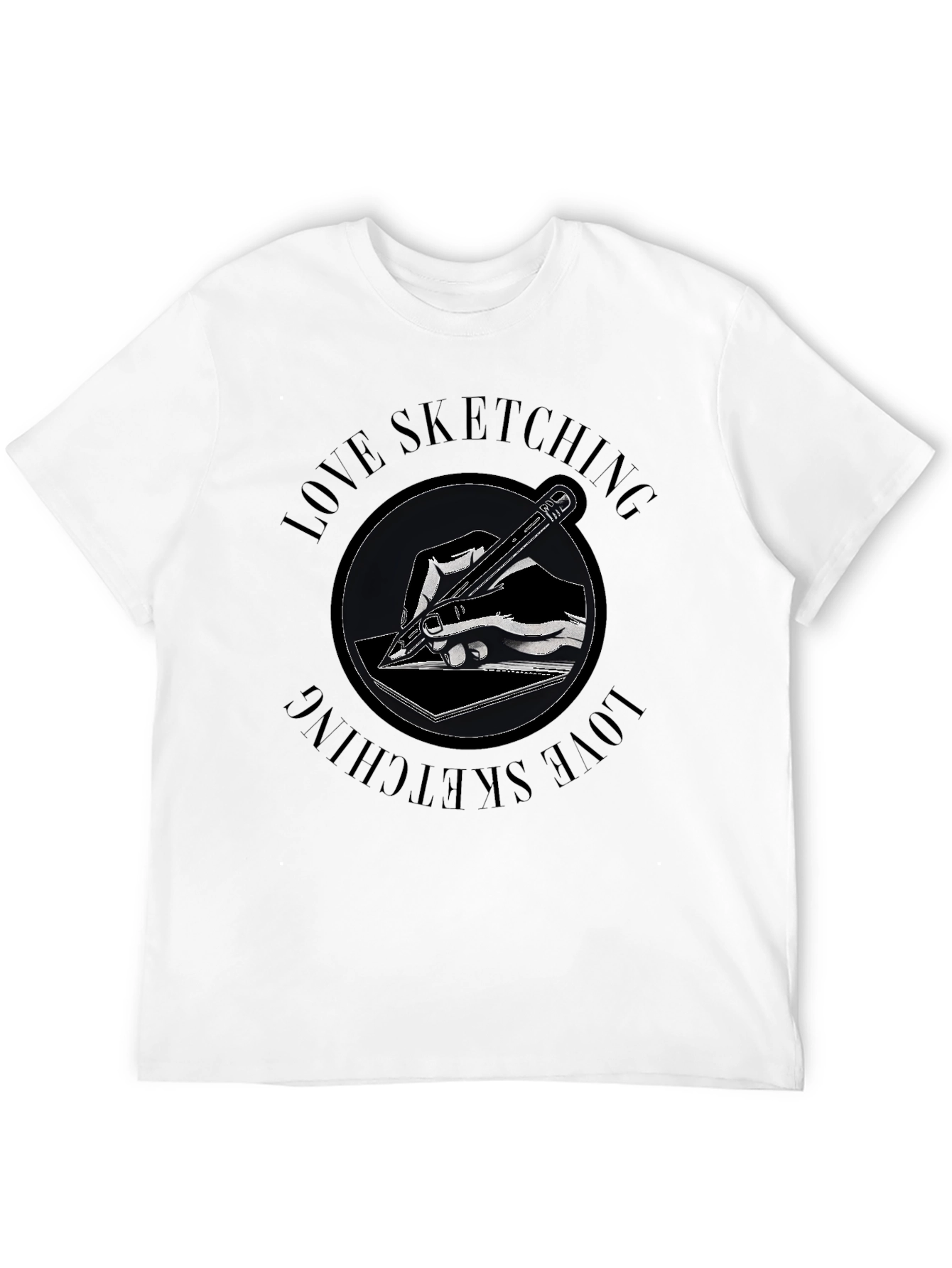Love Sketching Graphic Tee - Artistic Drawing Shirt