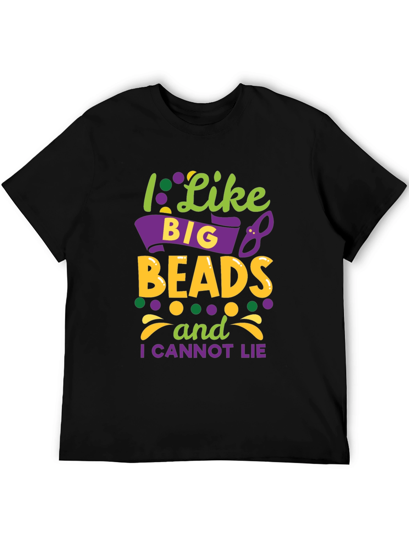 I Like Big Beads Mardi Gras T-Shirt