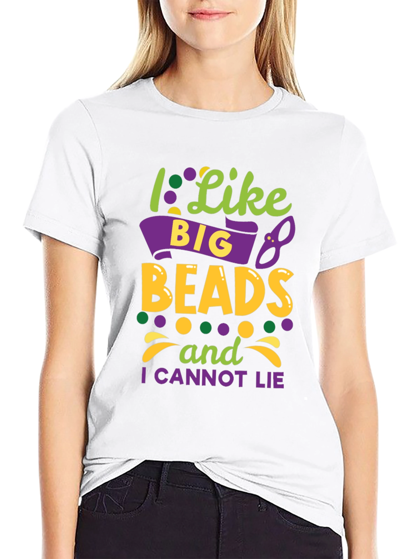 I Like Big Beads Mardi Gras T-Shirt