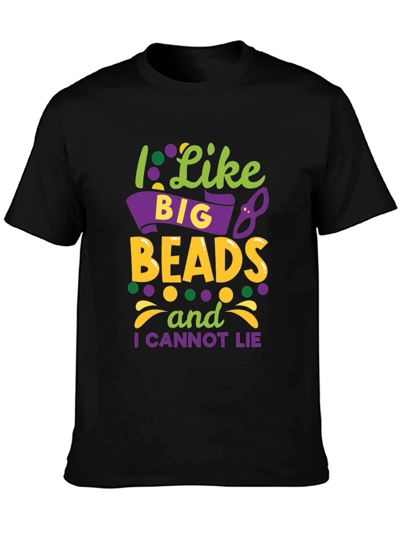 I Like Big Beads Mardi Gras T-Shirt