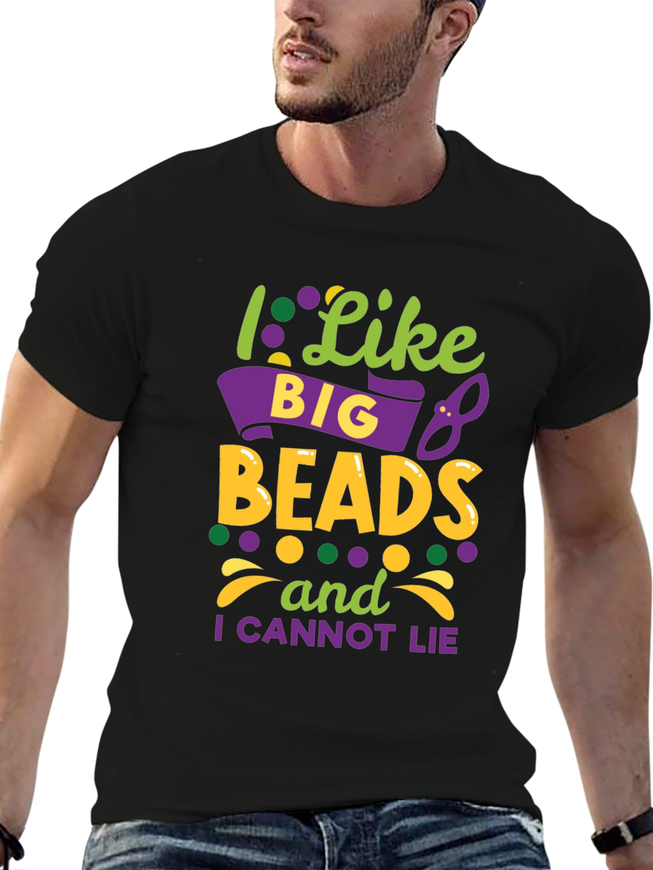 I Like Big Beads Mardi Gras T-Shirt